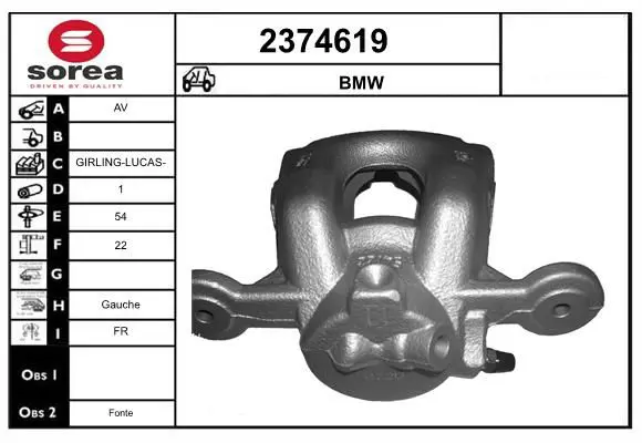 Handler.Part Brake caliper EAI 2374619 1