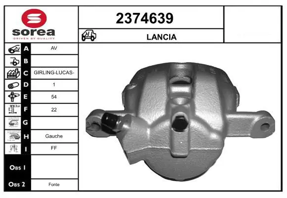 Handler.Part Brake caliper EAI 2374639 1