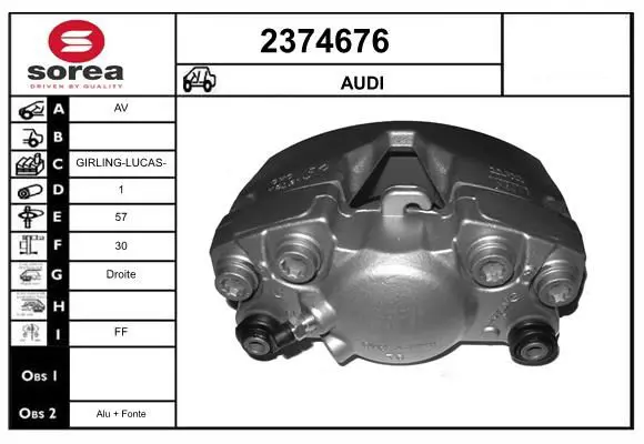 Handler.Part Brake caliper EAI 2374676 1