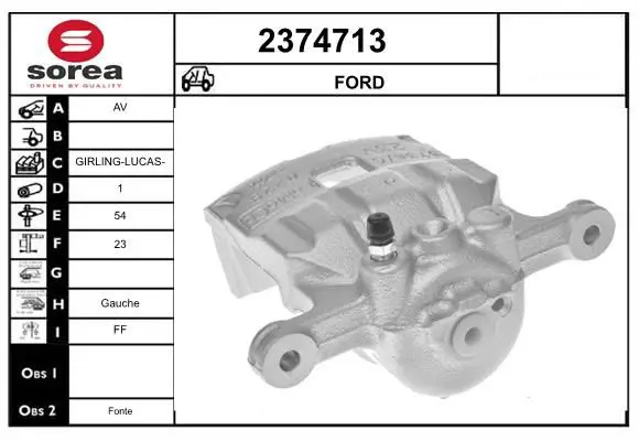 Handler.Part Brake caliper EAI 2374713 1