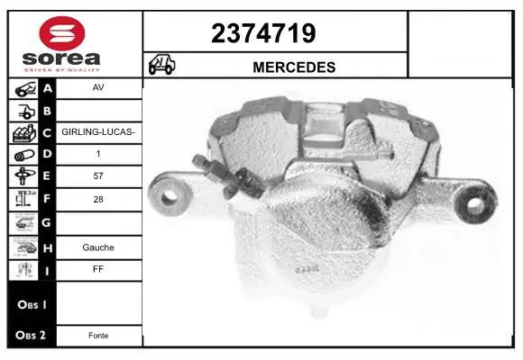 Handler.Part Brake caliper EAI 2374719 1