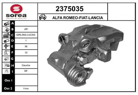 Handler.Part Brake caliper EAI 2375035 1