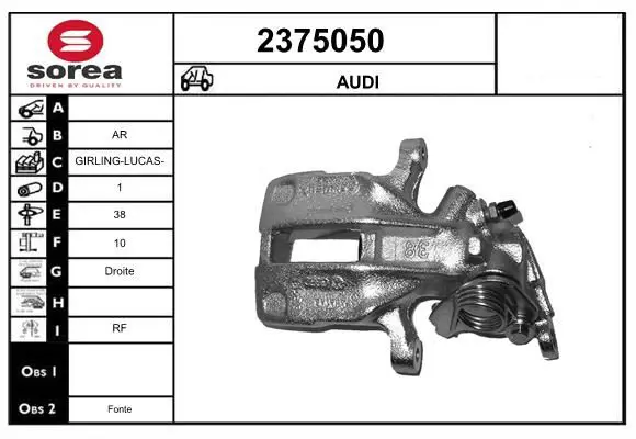 Handler.Part Brake caliper EAI 2375050 1