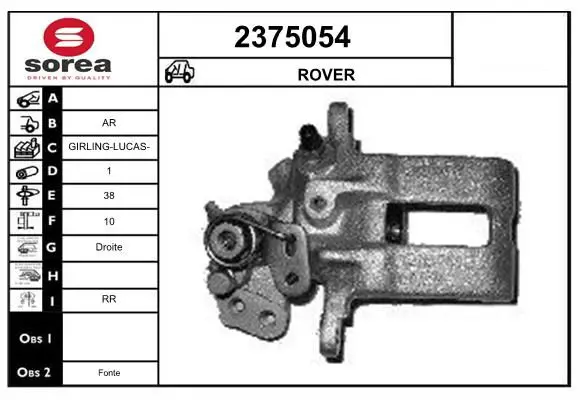 Handler.Part Brake caliper EAI 2375054 1