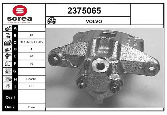 Handler.Part Brake caliper EAI 2375065 1