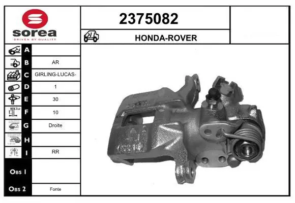 Handler.Part Brake caliper EAI 2375082 1