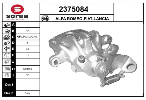 Handler.Part Brake caliper EAI 2375084 1