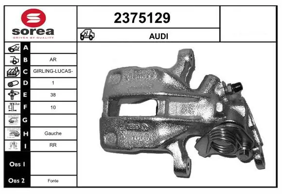 Handler.Part Brake caliper EAI 2375129 1