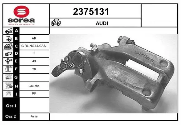 Handler.Part Brake caliper EAI 2375131 1