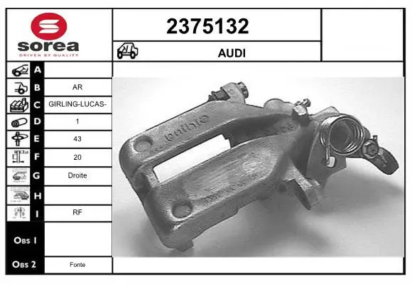 Handler.Part Brake caliper EAI 2375132 1