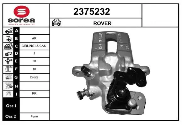 Handler.Part Brake caliper EAI 2375232 1