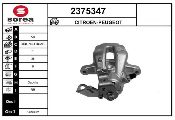 Handler.Part Brake caliper EAI 2375347 1