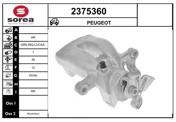 Handler.Part Brake caliper EAI 2375360 1