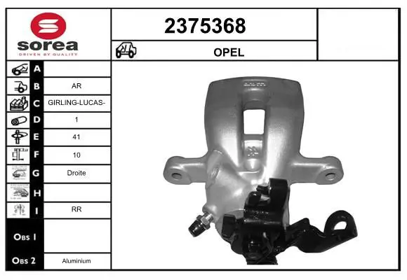 Handler.Part Brake caliper EAI 2375368 1