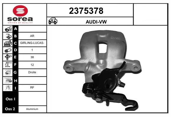 Handler.Part Brake caliper EAI 2375378 1