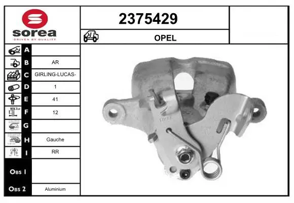 Handler.Part Brake caliper EAI 2375429 1