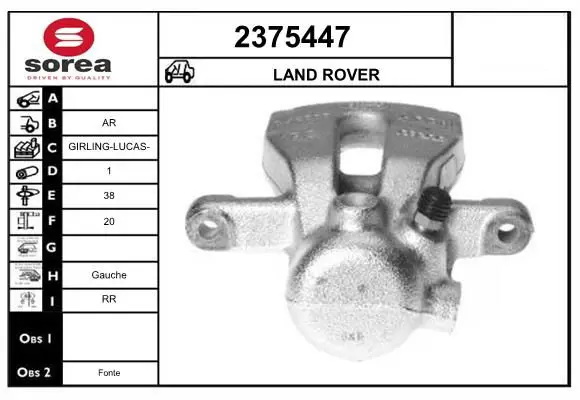 Handler.Part Brake caliper EAI 2375447 1