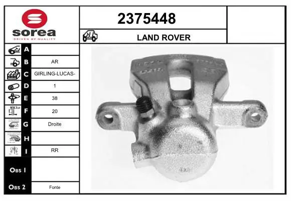 Handler.Part Brake caliper EAI 2375448 1