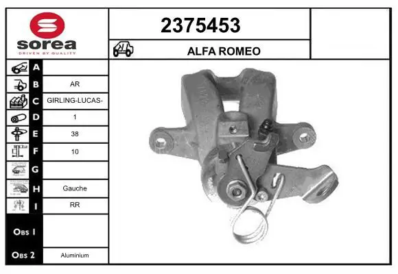 Handler.Part Brake caliper EAI 2375453 1