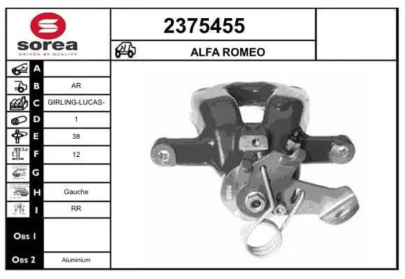 Handler.Part Brake caliper EAI 2375455 1