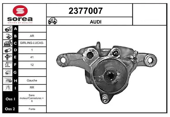 Handler.Part Brake caliper EAI 2377007 1