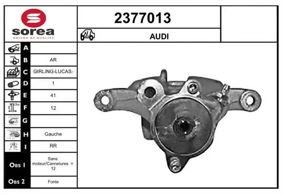 Handler.Part Brake caliper EAI 2377013 1