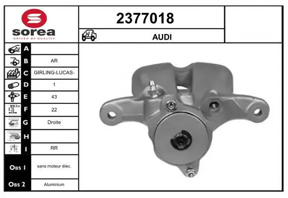 Handler.Part Brake caliper EAI 2377018 1