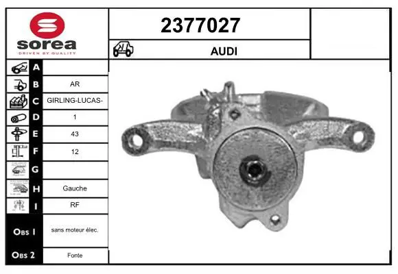 Handler.Part Brake caliper EAI 2377027 1