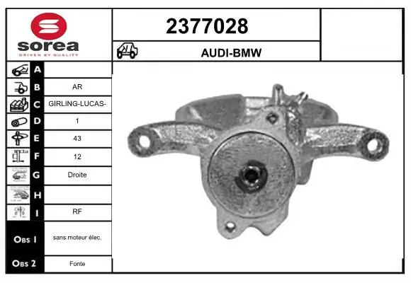 Handler.Part Brake caliper EAI 2377028 1