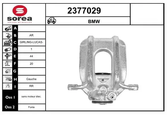 Handler.Part Brake caliper EAI 2377029 1