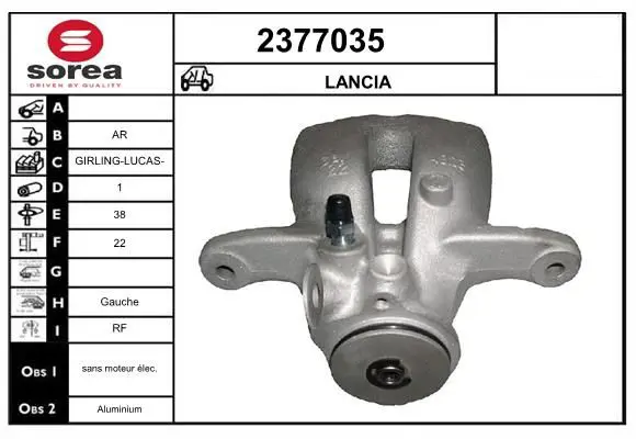 Handler.Part Brake caliper EAI 2377035 1