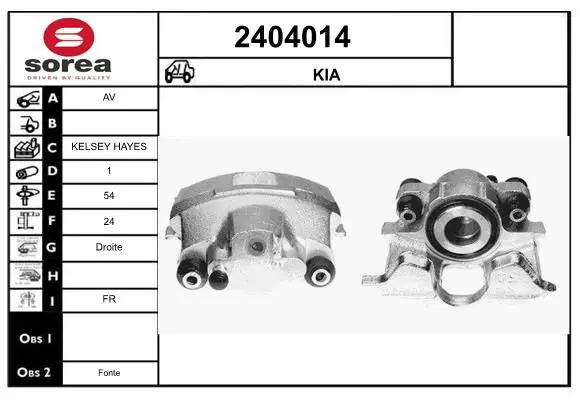 Handler.Part Brake caliper EAI 2404014 1