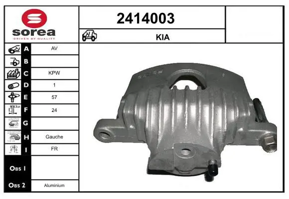 Handler.Part Brake caliper EAI 2414003 1