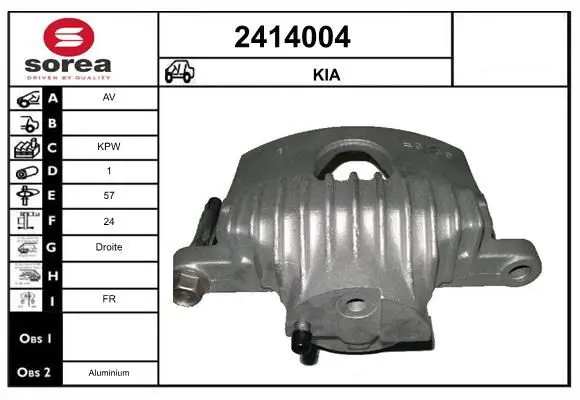 Handler.Part Brake caliper EAI 2414004 1