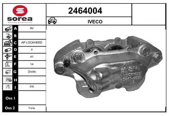 Handler.Part Brake caliper EAI 2464004 1