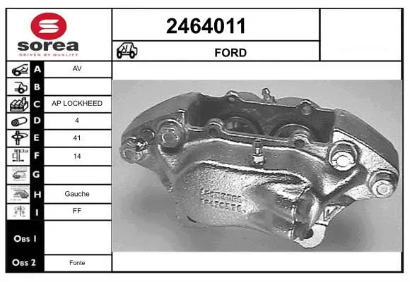 Handler.Part Brake caliper EAI 2464011 1