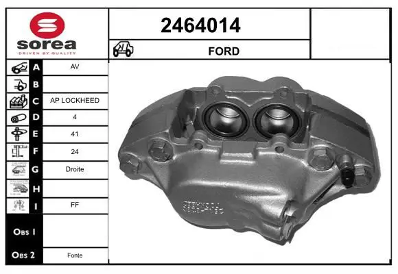 Handler.Part Brake caliper EAI 2464014 1