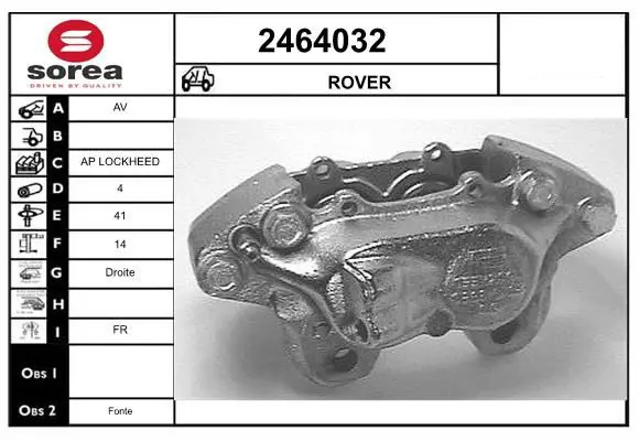 Handler.Part Brake caliper EAI 2464032 1