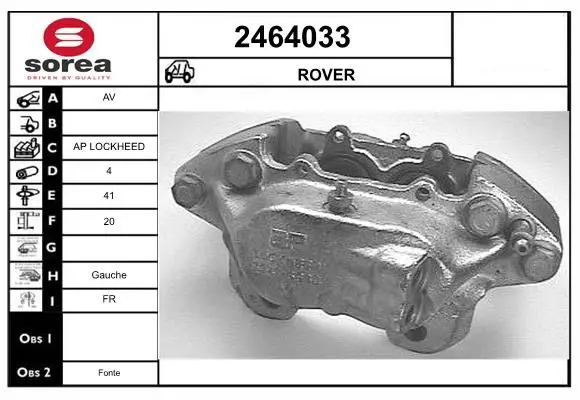 Handler.Part Brake caliper EAI 2464033 1