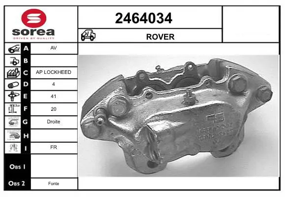 Handler.Part Brake caliper EAI 2464034 1