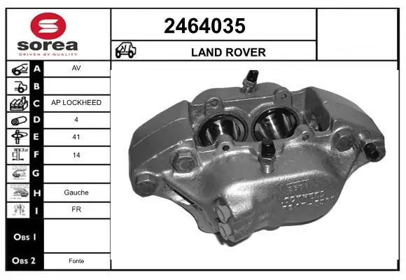 Handler.Part Brake caliper EAI 2464035 1