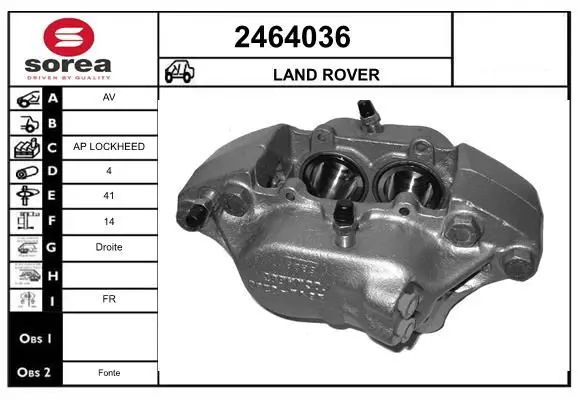 Handler.Part Brake caliper EAI 2464036 1