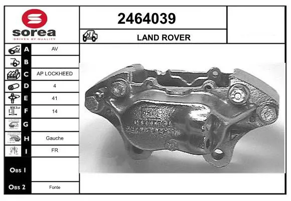 Handler.Part Brake caliper EAI 2464039 1