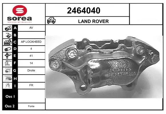 Handler.Part Brake caliper EAI 2464040 1