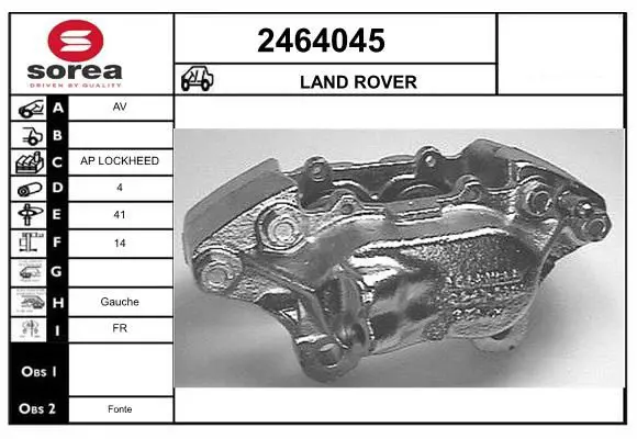 Handler.Part Brake caliper EAI 2464045 1