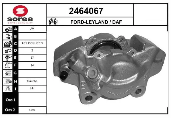 Handler.Part Brake caliper EAI 2464067 1