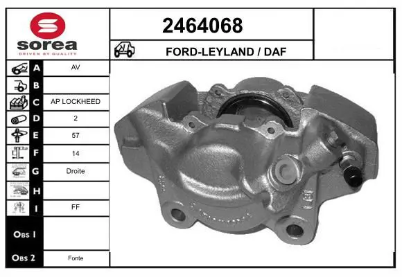 Handler.Part Brake caliper EAI 2464068 1