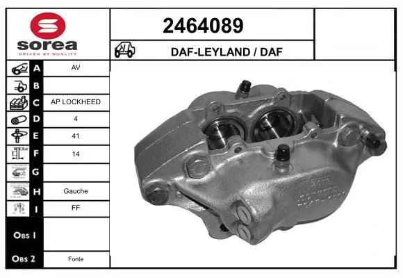 Handler.Part Brake caliper EAI 2464089 1