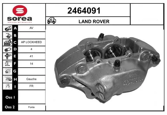 Handler.Part Brake caliper EAI 2464091 1