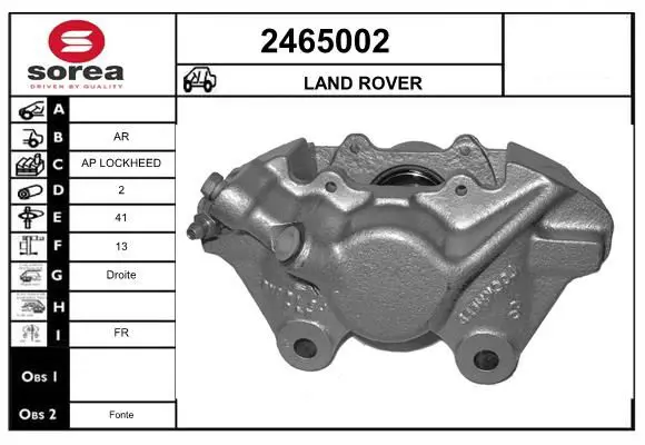 Handler.Part Brake caliper EAI 2465002 1